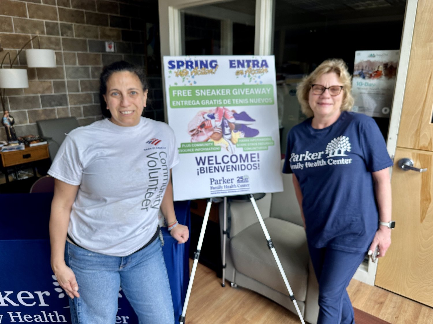 Parker Holds Sneaker Giveaway in Red Bank